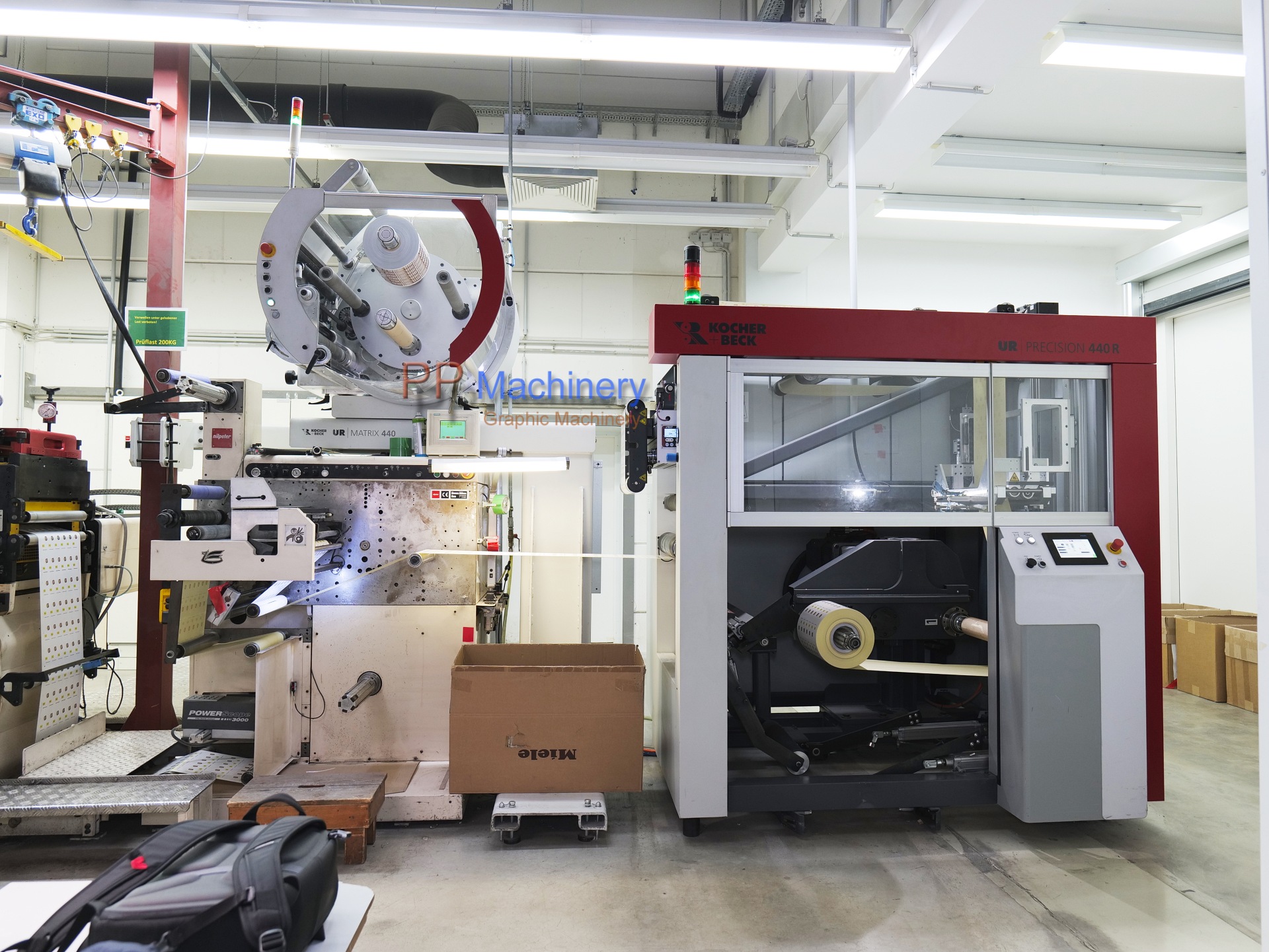 KOCHER+BECK UR Precision 440 Non Stop Rewinder + Unwinder - Butt Splicer