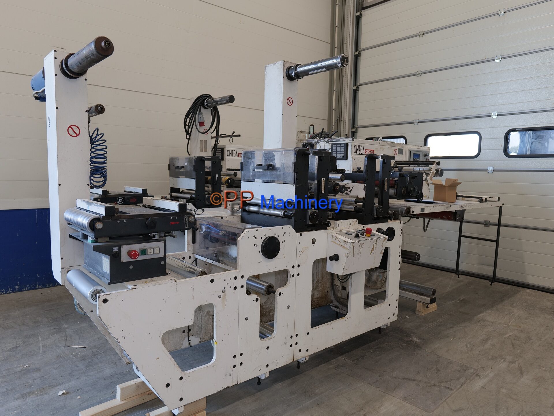 ABG Omega SR 330 Slitter Rewinder Die Cutter from 2005