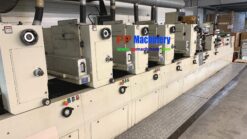 2003 Codimag Viva 340 5 colours offset + Flexo varnishing intermittend label printing press roll to roll - Image 3