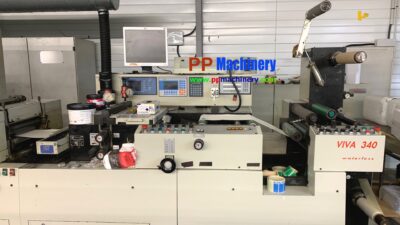 2003 Codimag Viva 340 5 colours offset + Flexo  varnishing intermittend label printing press roll to roll - Image 4