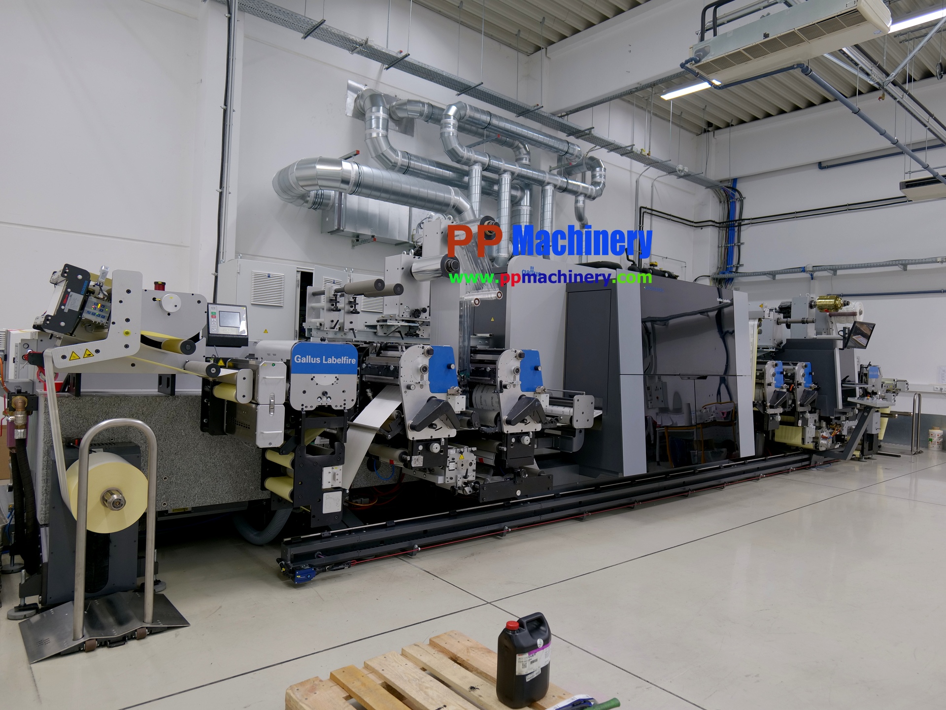 GALLUS LABELFIRE 340 7. col. digital - 4 colours flexo - digital varnishing - cold foil - label press
