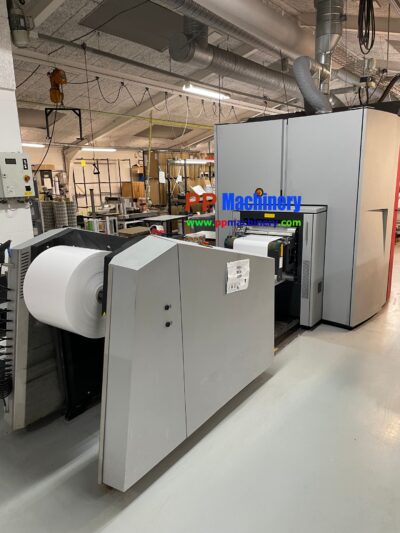 Alternative view of Xeikon 3500 digital label press with GM Finishing system from 2015
