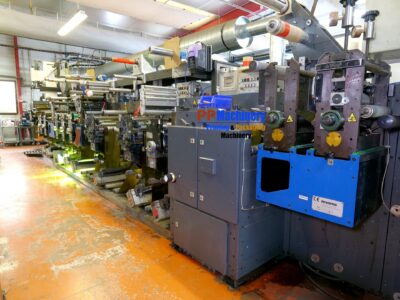 Gallus EM 280 8 colours with chilled rollers and flatbed die cutting from 2000 - Image 6