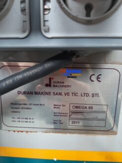 2011 DURAN MACHINERY OMEGA 80 PERFORMA - Image 14