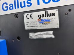 Gallus TCS 250 Intermittent offset label press with flexo varnishing and flat bed die cutter - Image 13