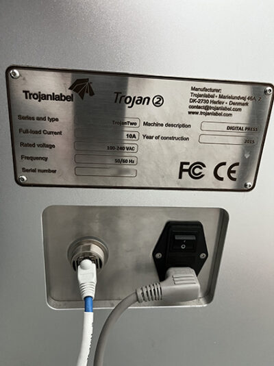 2015 Trojan 2 – Trojanlabel digital label printing machine - Image 4