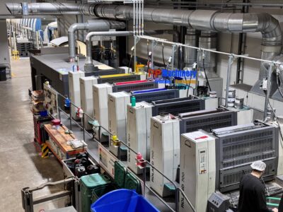 Manroland R 706 3B LV 6 colours offset press with varnishing - Image 14