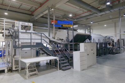 Alternative view of Bobst Flexo 200 5 colours flexo printing machine for corrugated board