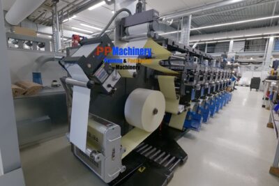 Alternative view of Gallus EM 280 8 colours flexo label press from 2003