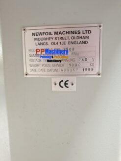 Newfoil 2500 MK II hotfoil stamping machine for labels - roll to roll - Image 4