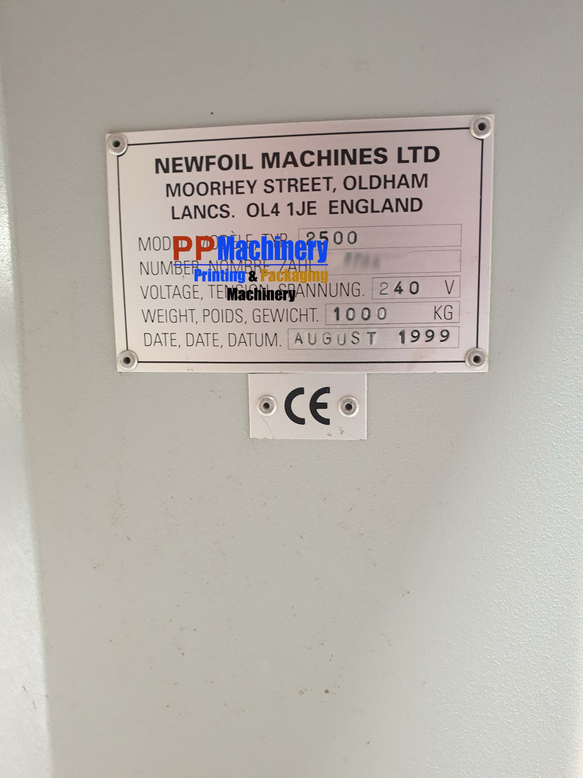 Newfoil 2500 MK II hotfoil stamping machine for labels - roll to roll - Image 4